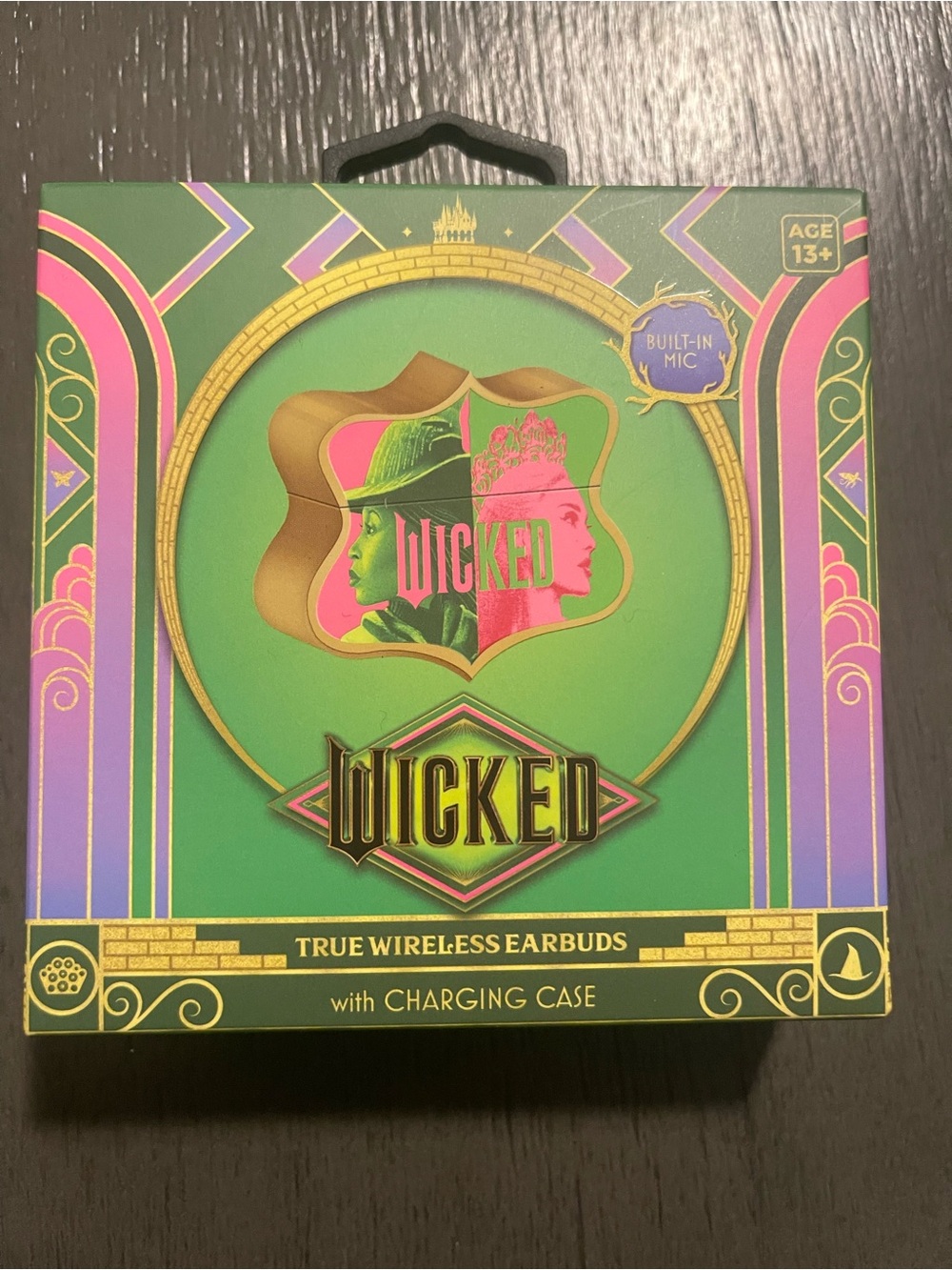 NEW WICKED True Wireless Earbuds - Green & Pink Packaging